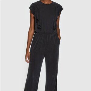 Just Female Size XL Washed Black Leto Jumpsuit